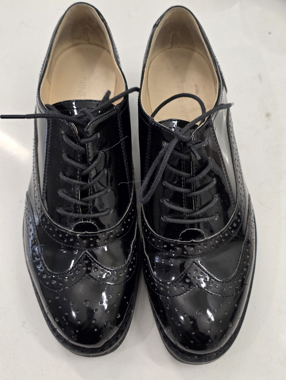Nine West Black Wingtip Oxfords US 6.5